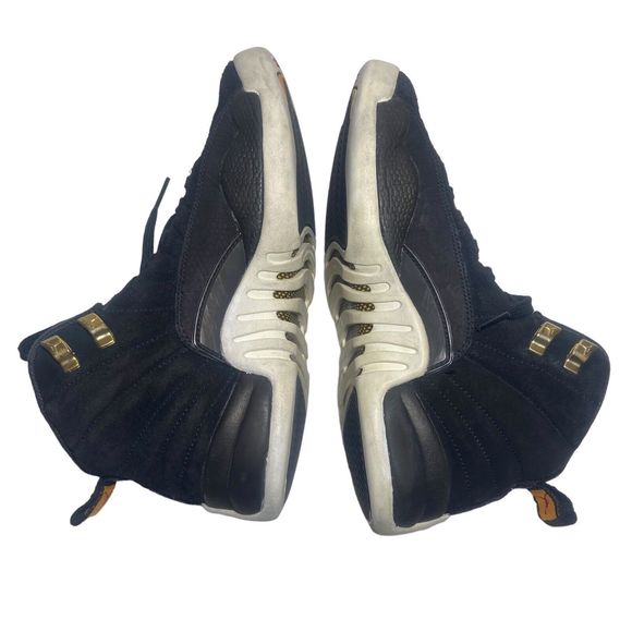 Nike Boys Jordan 12 Retro GS Reverse Taxi 153265-017 Shoes  Nike Air Jordan 12 Retro GS Reverse Taxi Size 4.5 Youth Kids 153265-017 Black